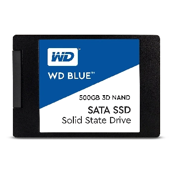 1 x Disques SSD WD BLUE - SSD 2.5P 500GO SATA-600 (occasion 8416 heures de fonctionnement ref E)