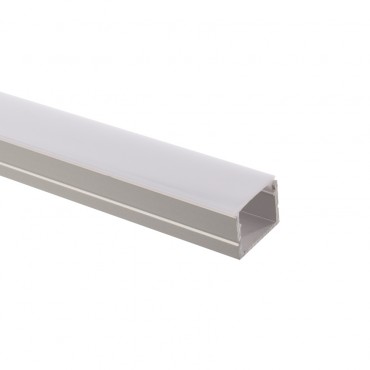 Profilé en aluminium pour ruban Led 220V AC  1m  monochrome disponible en translucide