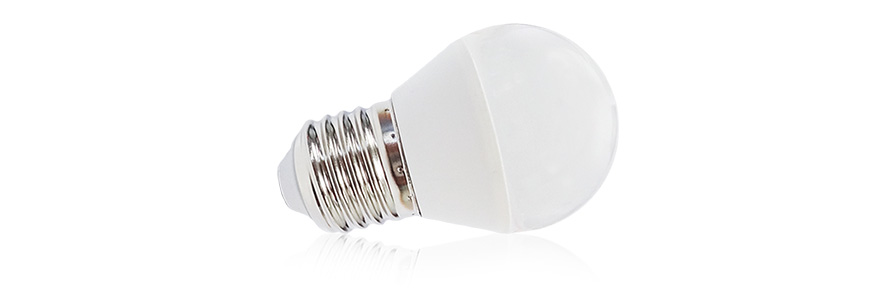 Ampoule G45 (E27) 4 watts Visio 4000 k (blanc naturel) / 320 lumens / 160 ° /30 000h