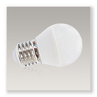 Ampoule G45 (E27) 4 watts Visio 3000 k (blanc chaud) / 350 lumens / 160 ° /30 000h