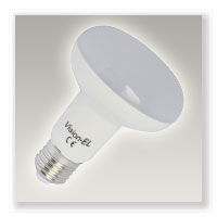 Ampoule R80 (E27) 10 watts Visio / 3000 k (blanc chaud) /880 lumens/1000/ 20 000 h/ led SMD