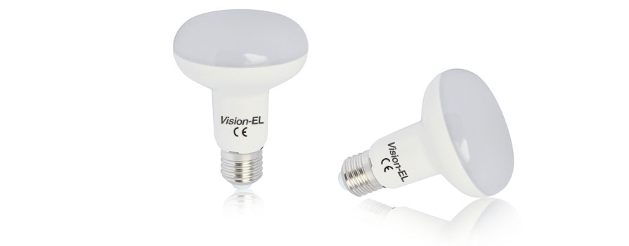 Ampoule R80 (E27) 10 watts Visio / 6000 k (blanc froid /880 lumens/1000/ 20 000 h/ led SMD