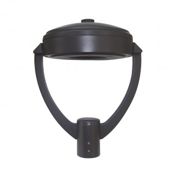 Tête de lampadaire led  VISIO gris anthracite 60w   IK10 IP65  3000K  5400 lms