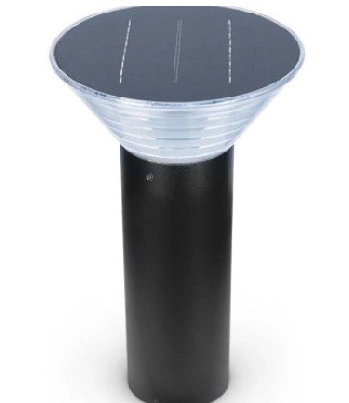 Potelet Solaire Conique LED 4W 4000°K Noir 380mm