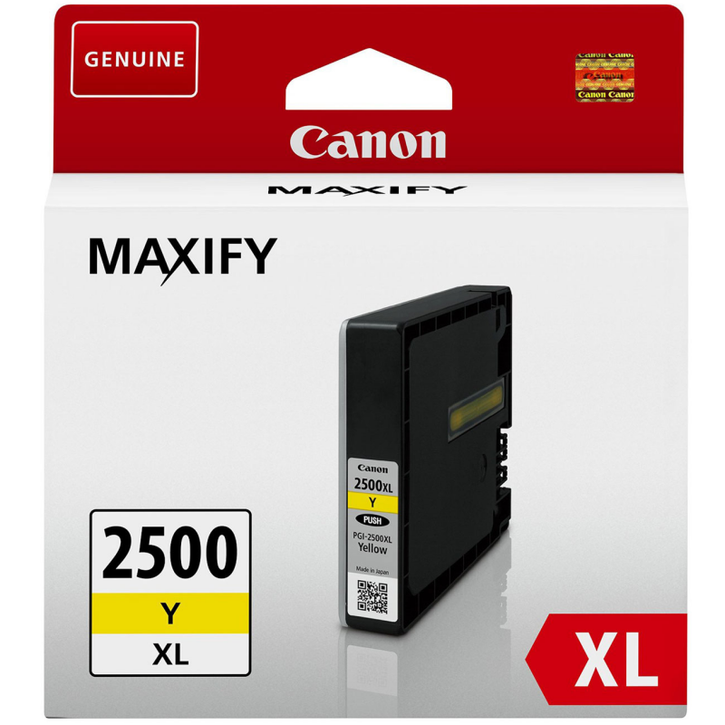 Consommable Canon Jet d'encre CANON PGI-2500XL Y - CARTOUCHE JAUNE (HAUTE CAPACITE)