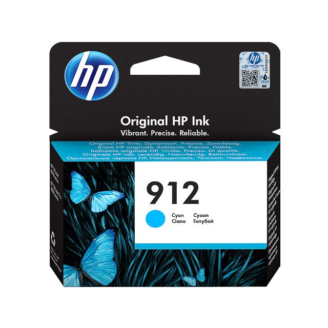 Consommable HP Jet d'encre HP N°912 - CARTOUCHE CYAN