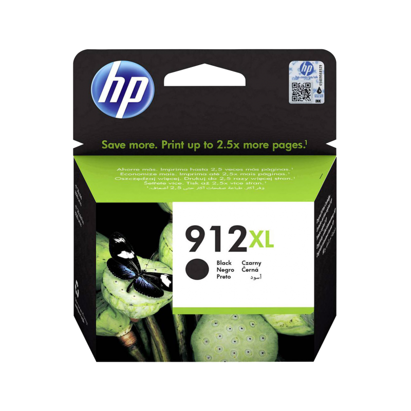 Consommable HP Jet d'encre HP N°912XL - CARTOUCHE NOIR (HAUTE CAPACITE)