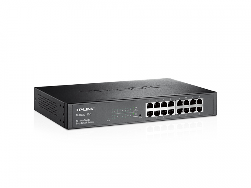 Hubs/Switchs TP-LINK - SWITCH EASY SMART 16x10/100/1000MB, 19 (TL-SG1016DE)