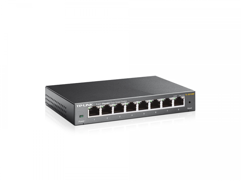 Hubs/Switchs TP-LINK - SWITCH EASY SMART 8x10/100/1000MB (TL-SG108E)