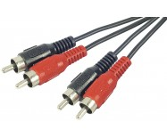 Câbles et adaptateurs audio CORDON AUDIO 2X RCA(M) VERS 2X RCA(M) - 5M