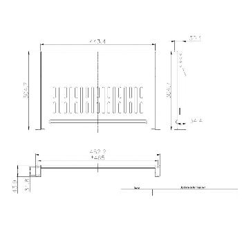 Baie et coffret  ETAGERE FIXE 19 1U (PROFONDEUR 300MM, 10K MAX., NOIR)