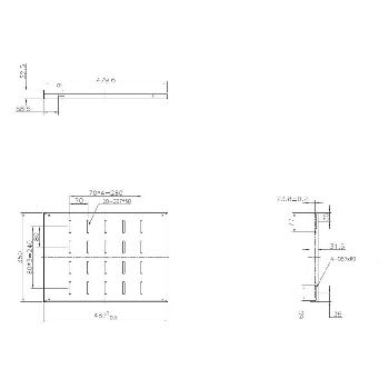 Baie et coffret PLATEAU FIXE 19 1U (PROFONDEUR 350MM, 60K MAX., NOIR)