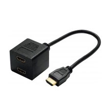 Câbles et adaptateurs vidéo ADAPTATEUR HDMI(M) VERS 2X HDMI(F) - 0.20M