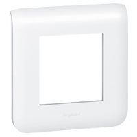 Accessoires réseau LEGRAND MOSAIC - PLAQUE 2 MODULES (BLANC)