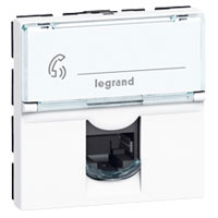 Accessoires réseau LEGRAND MOSAIC - PRISE CAT.6 FTP 2 MODULES (BLANC)