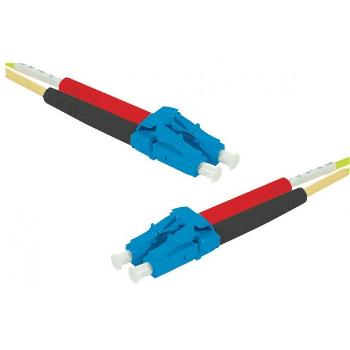Câble fibre optique JARRETIERE FIBRE OPT. DUPLEX MONO. OS2 9/125 - UPC LC/LC - 5,0M