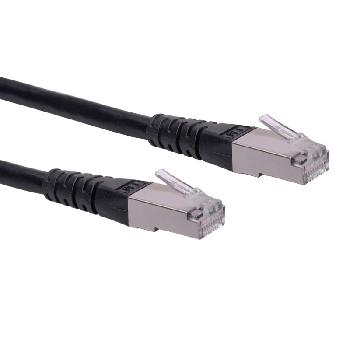 Câbles réseaux RJ45 CABLE CAT6 RJ45(M) BLINDE F/UTP 0.3M NOIR (CUIVRE,250MHZ)