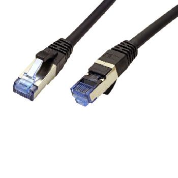 Câbles réseaux RJ45 CABLE CAT6a RJ45(M) S/FTP 1M NOIR (SNAGLESS, CUIVRE, 500MHZ, LSZH)