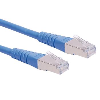 Câbles réseaux RJ45 CABLE CAT6 RJ45(M) BLINDE F/UTP 0.5M BLEU (CUIVRE,250MHZ)