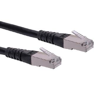 Câbles réseaux RJ45 CABLE CAT6 RJ45(M) BLINDE F/UTP 2M NOIR (CUIVRE,250MHZ)