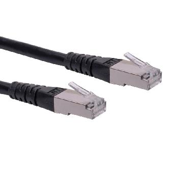 Câbles réseaux RJ45 CABLE CAT6 RJ45(M) BLINDE F/UTP 5M NOIR (CUIVRE,250MHZ)