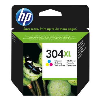 Consommable HP Jet d'encre HP N°304XL - CARTOUCHE 3 COULEURS (HAUTE CAPACITE)