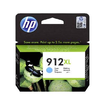Consommable HP Jet d'encre HP N°912XL - CARTOUCHE CYAN (HAUTE CAPACITE)