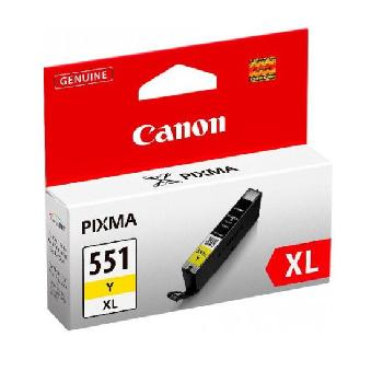 Consommable Canon Jet d'encre CANON CLI-551 Y XL - CARTOUCHE JAUNE (HAUTE CAPACITE)