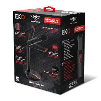 Microphone EKO GAMING AND LIVE STREAMING MICROPHONE (CONNECTEUR USB)