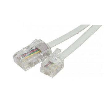 Câbles et adaptateurs téléphonie CORDON TELEPHONE NON BLINDE RJ11(M) VERS RJ45(M) - 2M (CABLAGE 2:3,3:4,4:5,5:6)