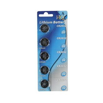 Batteries / Chargeurs BATTERIE LITHIUM 3 VOLT- CR2032 (PAR 5)