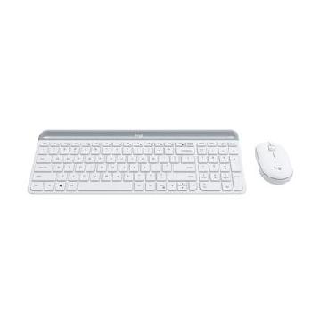 Claviers + souris LOGITECH WIRELESS COMBO MK470 SLIM (BLANC)