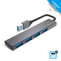 Hubs USB 3.0 ADVANCE HUB-405AL - 1xUSB3.0-A(M) VERS 4xUSB3.0-A(F) (CABLE 6cm)
