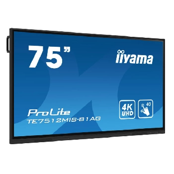 Affichage dynamique IIYAMA TE7512MIS-B3AG - 74.5 IPS TACT. (3840x2160,2x16W,VGA/HDMI)