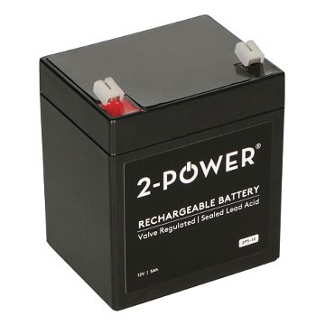 Batteries 2-POWER BATTERIE PLOMB ETANCHE 12V / 5Ah / 60Wh (L90xl72xh101mm)