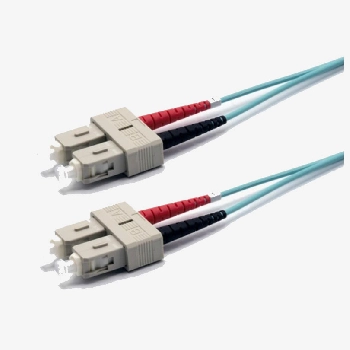 Câble fibre optique JARRETIERE FIBRE OPT. DUPLEX MULTI. OM3 50/125 - UPC SC/SC - 2,0M