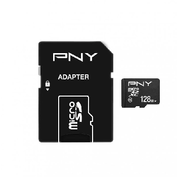 Carte SD PNY microSD PERFORMANCE PLUS - 128 GO (+ ADAPTATEUR SD)