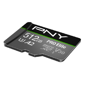 Carte SD PNY microSD PRO ELITE - 512.0 GO (+ ADAPTATEUR SD)