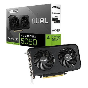 Cartes graphiques ASUS DUAL RTX 5050 O8G (8.0G, PCI-E, VENTIL.)