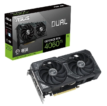 Cartes graphiques ASUS DUAL-RTX4060TI-O8G (8.0G, PCI-E, VENTIL.)