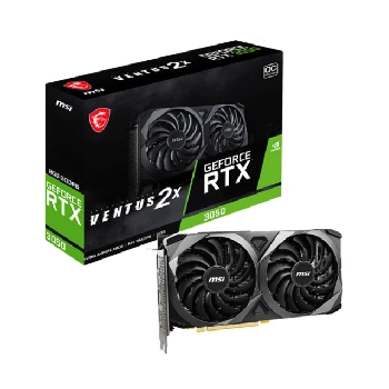 Cartes graphiques MSI RTX 3050 VENTUS 2X XS 8G OC (8.0G, PCI-E, VENTIL.)