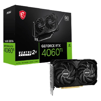 Cartes graphiques MSI RTX 4060 Ti VENTUS 2X BLACK 16G OC (16.0G, PCI-E, VENTIL.)