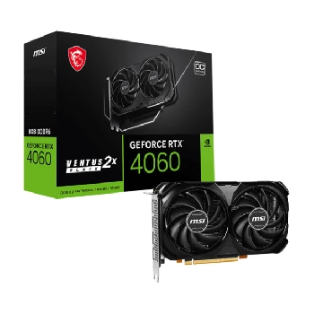 Cartes graphiques MSI RTX 4060 VENTUS 2X BLACK 8G OC (8.0G, PCI-E, VENTIL.)