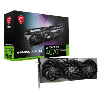 Cartes graphiques MSI RTX 4070 SUPER 12G GAMING X SLIM (12.0G, PCI-E, VENTIL.)