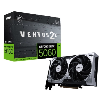 Cartes graphiques MSI RTX 5060 8G VENTUS 2X OC (8.0G, PCI-E, VENTIL.)