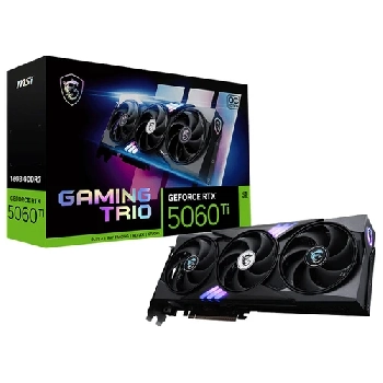 Cartes graphiques MSI RTX 5060Ti 16G GAMING TRIO OC (16.0G, PCI-E, VENTIL.)