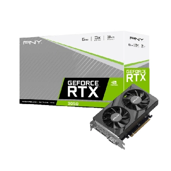 Cartes graphiques PNY RTX 3050 VERTO DUAL FAN (6.0G, PCI-E, VENTIL.)