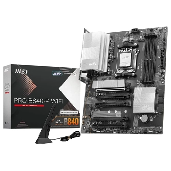 Cartes mères Socket AM5 AMD PRO B840-P WIFI (AMD B840,AM5,DDR5,PCI-E,ATX)