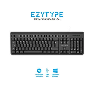 Claviers ADVANCE EZYTYPE (USB, NOIR)