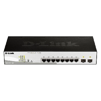 Hubs/Switchs D-LINK SWITCH SMART+ NUCLIAS CONNECT L2+ (8xGB POE+,2xSFP,130W)